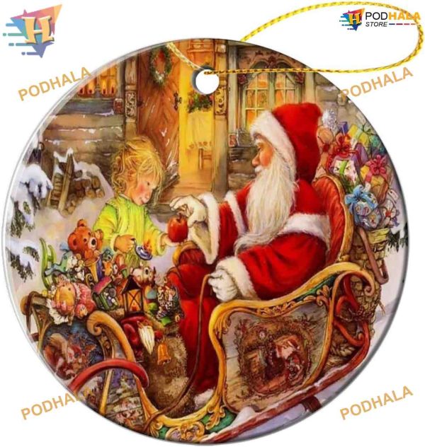 2023 Vintage Santa Claus Ornament, Funny Christmas Ornaments for Xmas