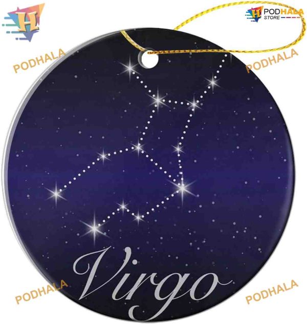 2023 Virgo Zodiac Constellation Ornament, Custom Family Ornaments