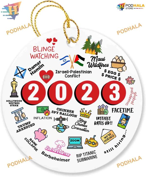 2023 Year to Remember Ornament, Personalized Family Ornaments