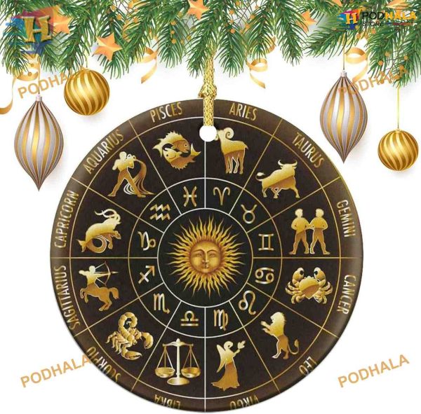 2023 Zodiac Constellation Christmas Ornaments, Personalized Family Ornaments