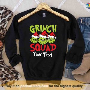 3 Heads Grinch Group Fun Funny Grinch Personalized Shirt Xmas Matching Set 2