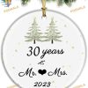 30th Wedding Anniversary Personalized Ornament Gift for Couples 2023