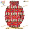 3D Cat Xmas Print Men's 3D Hoodie, Funny Christmas Gift Ideas