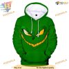 3D Grinch Christmas Hoodie, Unleash Mischief, Creative Christmas Gifts