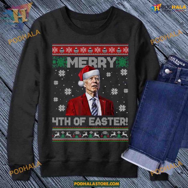 4th of Easter Joe Biden Joke Tee, Family Funny Christmas Shirt