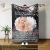 A Hug From Heaven Blanket, Memorial and Custom Photo Remembrance Gift