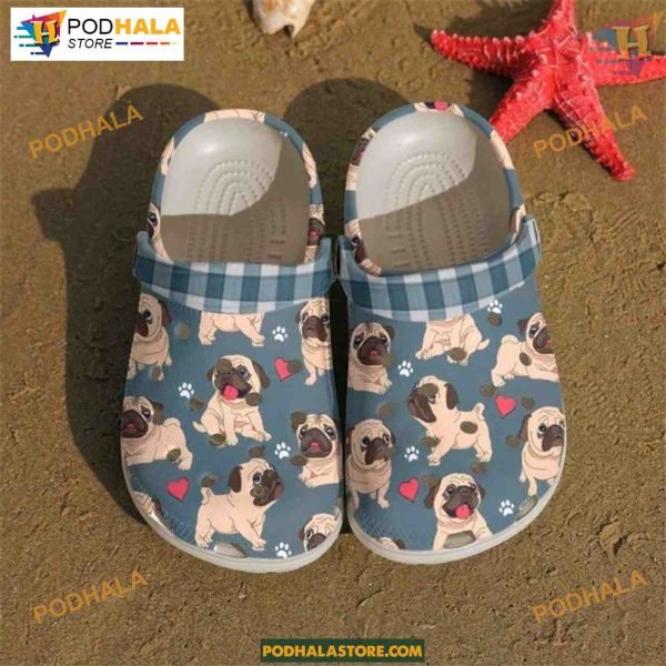 Adorable Pug Baby Buggies Animal Lover Crocs, Cute Dog Crocs Shoes