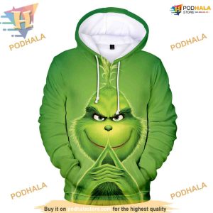 Adult Grinch Cosplay Hoodie, 3D Christmas Fun, Funny Christmas Gift Ideas