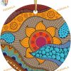 African Stripes 2023 Ornament, Custom Family Ornaments Tribal Style