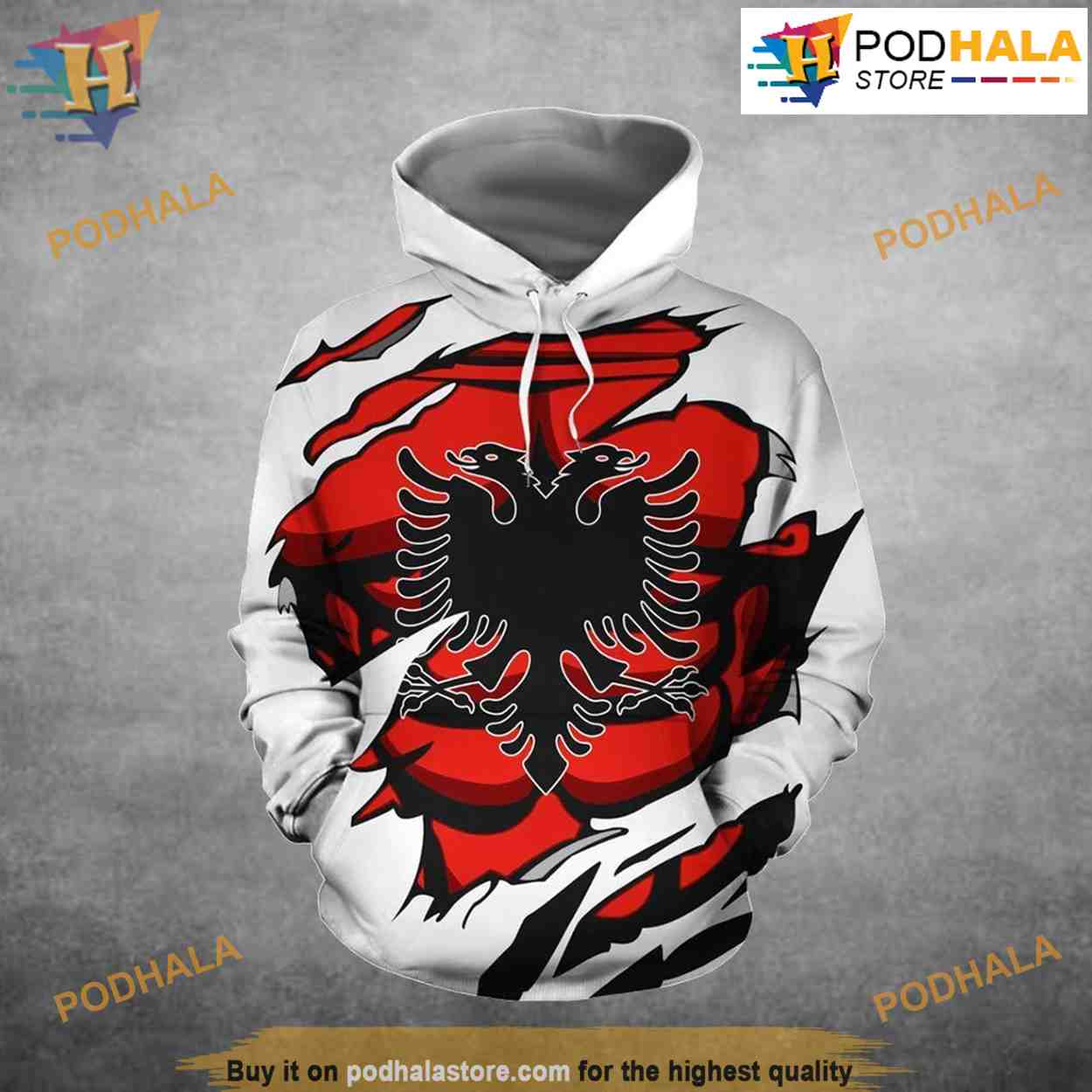 Albania In Me Red All Over Print 3D Hoodie Shirt Sweatshirt Albania In Me Red All Over Print 3D Hoodie Shirt Sweatshirt