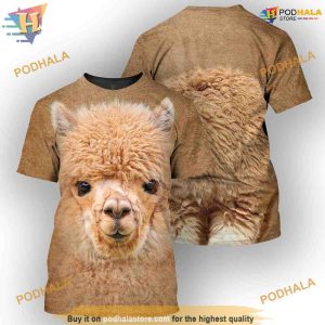 Alpaca Full All Over Printed Animal Costume 3D Hoodie Sweatshirt 2