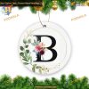Alphabet Initial B 2023 Ceramic Christmas Ornament Keepsake Gift