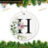 Alphabet Initial H 2023 Ceramic Christmas Ornament Keepsake Gift