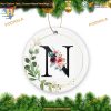 Alphabet Initial N 2023 Ceramic Christmas Ornament Friends Gift