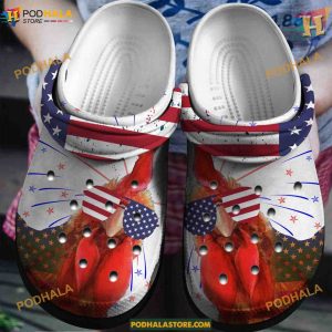 America Chicken Personalized Crocs, Independence Day Gifts in