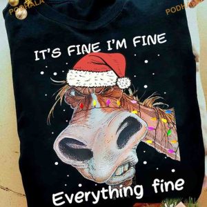 Angry Horse Christmas Statement Shirt, Matching Family Christmas Shirt