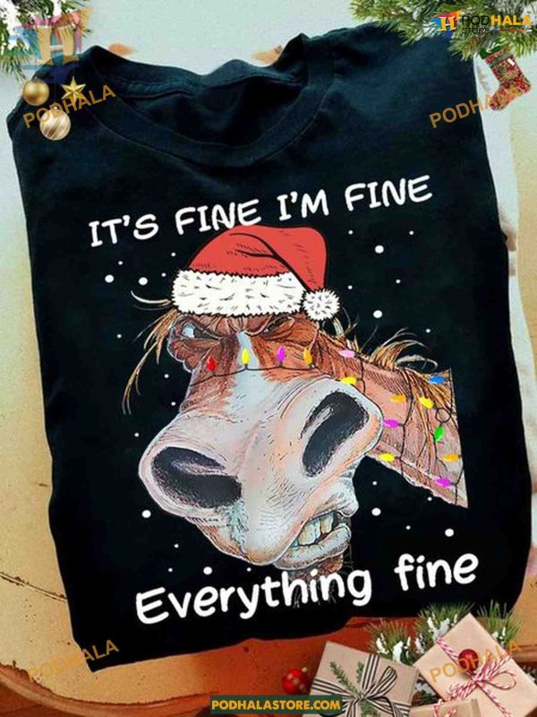 Angry Horse Christmas Statement Shirt, Matching Family Christmas Shirt