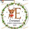 Animal Name 2023 Baby's First Christmas, Personalized Ceramic Ornament