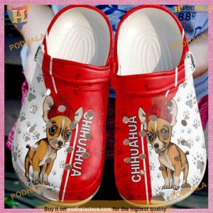 Animals Dog Christmas Chihuahua Love Red Crocs, Funny Xmas Gifts