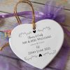 Anniversary Heart Bauble, Personalized Family Christmas Gifts