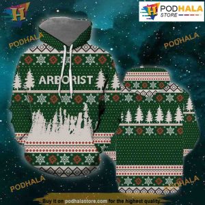 Arborist Christmas All Over Print 3D Hoodie Shirt Sweatshirt