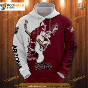 Arizona Coyotes Cartoon Graphic 3D Hoodie Trending Fan Sweatshirt 1