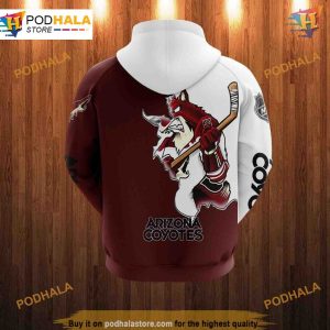 Arizona Coyotes Cartoon Graphic 3D Hoodie Trending Fan Sweatshirt 2