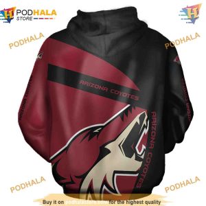 Arizona Coyotes Hooded Long Sleeve 3D Hoodie Trending Fan Gift 2