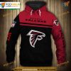 Atlanta Falcons 3D Skull Hoodie, Fan Pullover Sweatshirt
