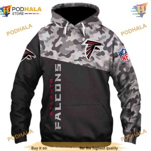 Atlanta Falcons Military Hoodies, New Season 3D Sweatshirt