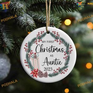Auntie's First Christmas Ornament 2023, Funny Christmas Ornaments