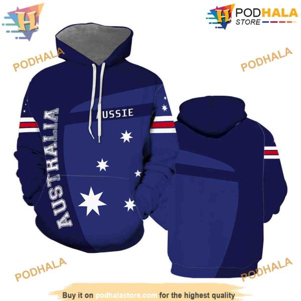 Australia Flag For Men & Women All Over Print 3D Hoodie Shirt Sweatshirt
