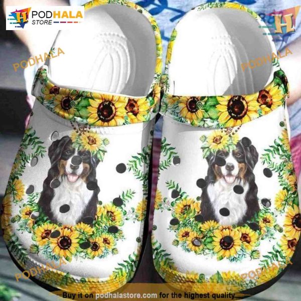 Australian Shepherd Dog Black Dg Sunflower Crocs, Funny Christmas Gift Ideas
