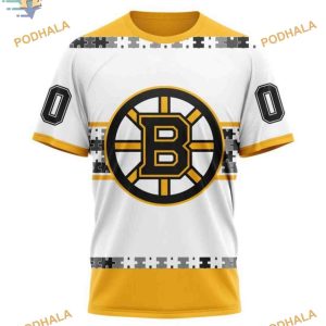 Autism Awareness Custom Name NHL Boston Bruins Hoodie 3D Supportive Apparel 3