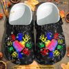 Autism Awareness Hands Protect Heart Crocs, Creative Xmas Gifts