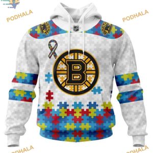 Autism Awareness Personalized NHL Boston Bruins Hoodie 3D Inclusive Design Merch 1