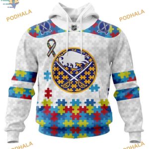 Autism Awareness Personalized NHL Buffalo Sabres Hoodie 3D Custom Design 1