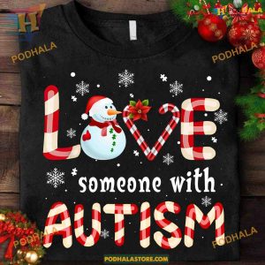Autism Awareness Snowman Christmas Shirt, Funny Christmas Shirt For Family