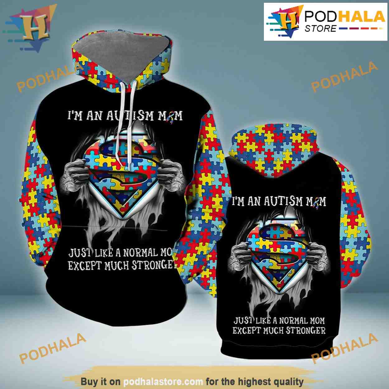 Autism Mom Hero Mom Gift All Over Print 3D Hoodie Shirt Sweatshirt Autism Mom Hero Mom Gift All Over Print 3D Hoodie Shirt Sweatshirt