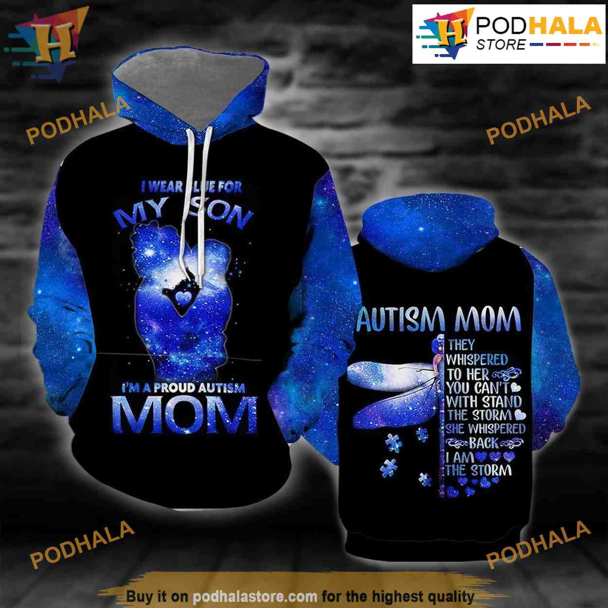 Autism Mom Mom Gift All Over Print 3D Hoodie Shirt Sweatshirt Autism Mom Mom Gift All Over Print 3D Hoodie Shirt Sweatshirt
