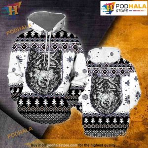Awesome Wolf All Over Print 3D Hoodie Shirt Sweatshirt