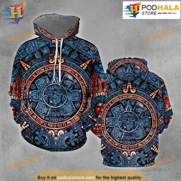 Aztec Art All Over Print 3D Hoodie Shirt Sweatshirt