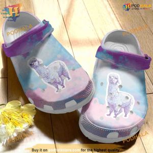 Baby Alpaca Pink Llamas Crocs, Creative Xmas Gifts for Animal Lovers