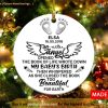 Baby Angel Book of Life Ornament, Personalized Memorial Tribute