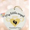 Baby Angel Ornaments, Personalized Infant Memorial Christmas Gift