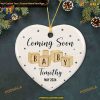 Baby Bump's 2023 Ornament, Personalized Pregnancy Announcement Keepsake