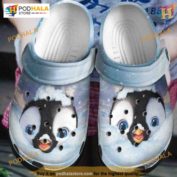 Baby Penguin Snows Merry Christmas Crocs, Funny Xmas Gifts