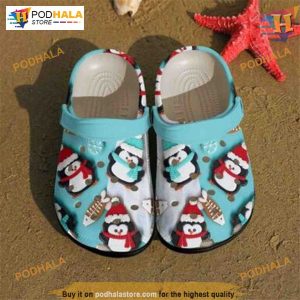 Baby Penguins Fishbone Snowflakes Crocs, Creative Christmas Gift Ideas