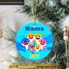 Baby Shark Custom Christmas Ornament, Kid's Favorite Personalized Decor