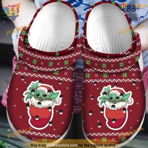 Baby Yoda Socks Christmas Pattern Crocs, Creative Xmas Gift Ideas